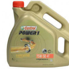 Ulei Motor 4T CASTROL Power 1 15W50 4l, API SN JASO MA-2 Semi-synthetic