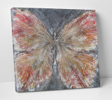 Cumpara ieftin Tablou decorativ Butterfly, Modacanvas, 50x50 cm, canvas, multicolor