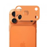 Folie de protectie Camera Spate Techsuit pentru Apple iPhone 17 Pro, Sticla Securizata, Portocalie