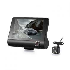 Camera DVR Auto Full HD 1080p, microSD, G-Sensor, TripleX, Camera interior, display 4 inch, neagra