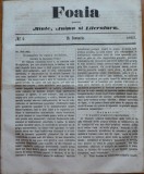 Cumpara ieftin Foaia pentru minte , inima si literatura , nr. 2 , 1863 , Brasov , I. Muresanu