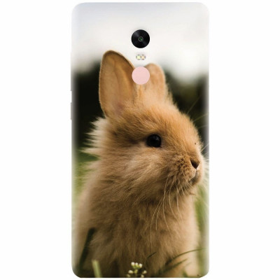 Husa silicon pentru Xiaomi Redmi Note 4, Cute Rabbit In Grass foto