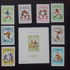 1968 - Jocurile Olimpice de vara - Mexic LP680 + LP681
