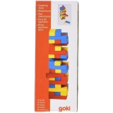 Joc Jenga cu piese din lemn Colori, Goki