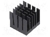 Radiator extrudat, aluminiu, 21mm x 21mm, negru, Advanced Thermal Solutions - ATS-55210R-C1-R0