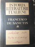 ISTORIA LITERATURII ITALIENE-FRANCESCO DE SANCTIS