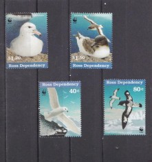 Ross Dependency 1997 - Fauna WWF, păsări, serie neuzata foto