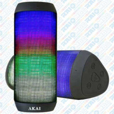 Boxa portabila cu LED-uri, Bluetooth ?i Radio, AKAI Vibes foto