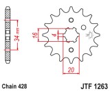 Pinion Fata 428 Z11 JTF1263.11 Moto MX_NEW