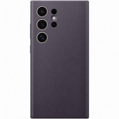 Husa de protectie Samsung Vegan Leather Case pentru Galaxy S24 Ultra, DARK VIOLET