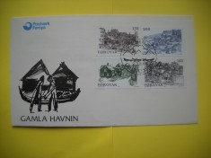 HOPCT PLIC FDC S NR 61 -VECHIUL HAVNIN-TORSHAVN 1981 FOROYAR DANEMARCA