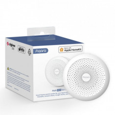 Senzor multifunctional Smart Gateway Wireless AQARA Hub M1S Gen2, compatibil cu Apple HomeKit, Zigbee 3.0, WiFi ,versiune EU