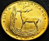 Moneda 20 LIRE - VATICAN, anul 1974 * cod 5263 B = Papa Paul VI-lea