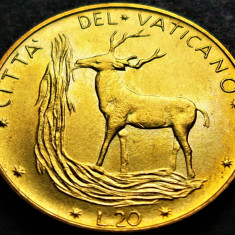 Moneda 20 LIRE - VATICAN, anul 1974 * cod 5263 B = Papa Paul VI-lea