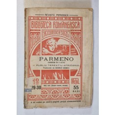 PARMENO - COMEDIE IN 5 ACTE de PUBLIU TERENTIU AFRICANUL , traducere de GEORGE COSBUC , 1908