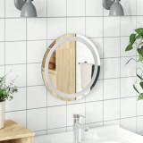 VidaXL Oglindă de baie cu LED, 40 cm, rotundă