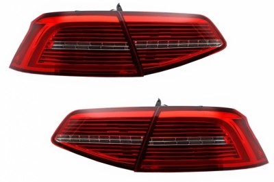 Stopuri LED VW Passat B8 3G (2015-2019) Sedan Matrix R line cu semnal dinamic Performance AutoTuning foto