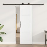 Ușă glisantă vidaXL cu set de accesorii &#039;ORKDAL&#039;Alb Lemn Solid de Pin, Ușă de interior vidaXL &#039;ORKDAL&#039;Alb 61x198.5x4 cm Lemn Solid de Pin
