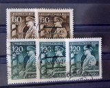Lot 5 mărci poștale Grossdeutsches Reich &ndash; 60+140 / 120+380 &ndash; obliterate, stare bună-A622