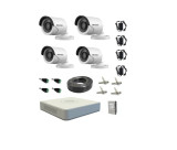Cumpara ieftin Kit 4 camere supraveghere Full HD HikVision complet, interior/exterior, DVR + Camere + Mufe + Cablu + HDD 1TB