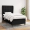 vidaXL Pat box spring cu saltea, negru, 100x200 cm, textil 3128263