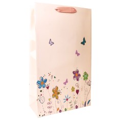 SET 10 pungi de cadou mare cu model vara - floricele