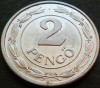 Moneda istorica 2 PENGO - UNGARIA, anul 1943 * cod 751 = excelenta!, Europa, Aluminiu