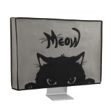 Husa pentru monitor de 27-28&quot; Kwmobile, Gri/Negru, Plastic, 45116.21