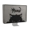 Husa pentru monitor de 24-26&quot; Kwmobile, Gri/Negru, Plastic, 43618.24
