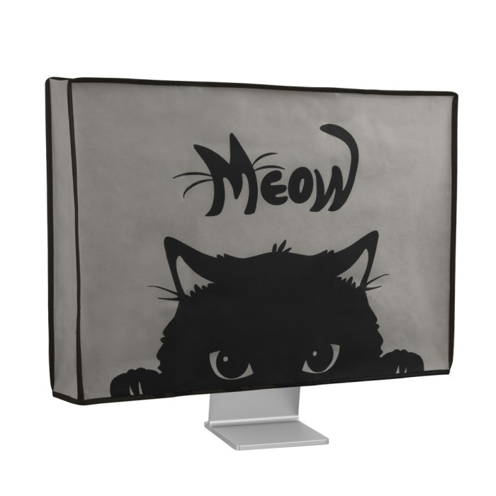 Husa pentru monitor de 24-26&quot; Kwmobile, Gri/Negru, Plastic, 43618.24