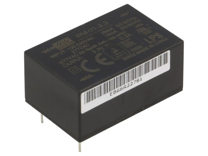 Convertor AC/DC 1W 3,3VDC