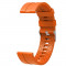 Curea din silicon compatibila cu Cookoo Smart Watch, Telescoape QR, 22mm, Squash Orange