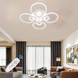 Cumpara ieftin LUSTRA LED JUNO 96W CU 8 BRATE 3 CULORI+IR