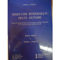 Marturisirii Romanesti Peste Hotare - Virgil Gandea ,548679