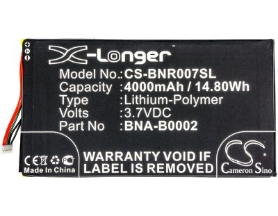 3,7V-4000MAH LI-POLYMER TABLET PC AKKU ALTERNATIV F&amp;Uuml;R BARNES &amp;amp; NOBLE COM foto
