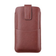 Husa, suport, toc, port telefon curea Techsuit, 6.7 inch, maro foto