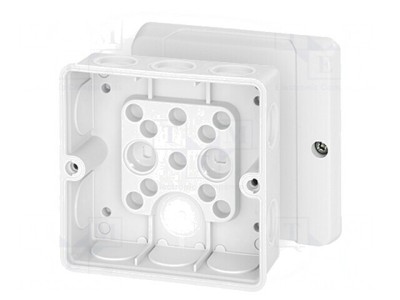 Cutie de Conexiuni IP55 Albă 98x98x55mm foto
