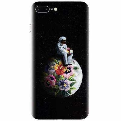 Husa silicon pentru Apple Iphone 7 Plus, Astronaut foto