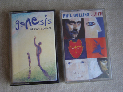 PHIL COLLINS - Hits / GENESIS - We Can&amp;#039;t Dance - 2 Casete Originale Germany foto