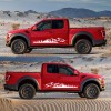 Set 2 stickere autoadezive pentru vehicule Off Road, model "Forest & Mountains", dimensiune 100 x 20 cm, culoare Alba FAVLine Selection, Oem
