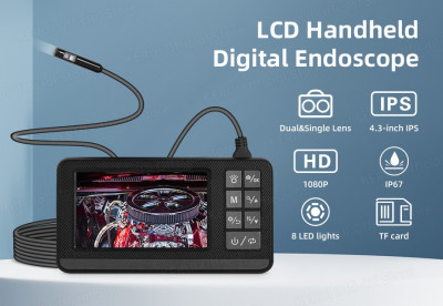 camera video tip endoscop cu cablu 3 metri și acumulator foto