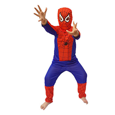 Costum clasic Spiderman pentru baiat 3-5 ani 95-110 CM foto