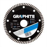 Disc diamantat turbo super subtire 125 mm pentru beton si zidarie Graphite