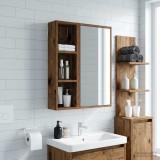 vidaXL Dulap de perete pentru baie cu raft Lemn vechi 20 x 14 x 70 cm 889301