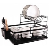 Scurgator de vase modern, cu doua niveluri, metal negru, JollyMag, SU04CZ