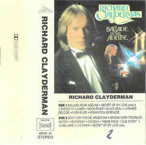 Casetă audio Richard Clayderman &amp;lrm;&amp;ndash; Ballade Pour Adeline, originală foto