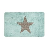 Cumpara ieftin Covoras baie textil maro albastru 78x48x1 cm