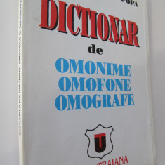 Dictionar de omonime omofone omografe - Ion Rotaru , Marina Lorentz Popa