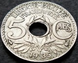 Cumpara ieftin Moneda istorica 5 CENTIMES - FRANTA, anul 1935 *cod 198 A = excelenta