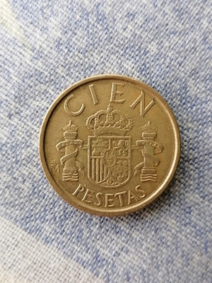 MONEDA - 100 PESETAS 1989 SPANIA foto